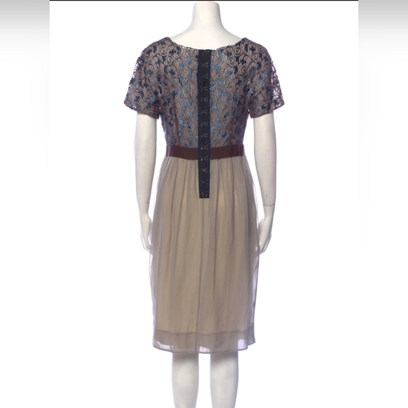 3.1 Phillip Lim Barneys Newyork Short Sleeve 100% Silk Midi Dress Womens Size 2 - Picture 3 of 15